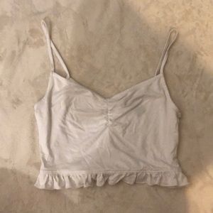White crop top